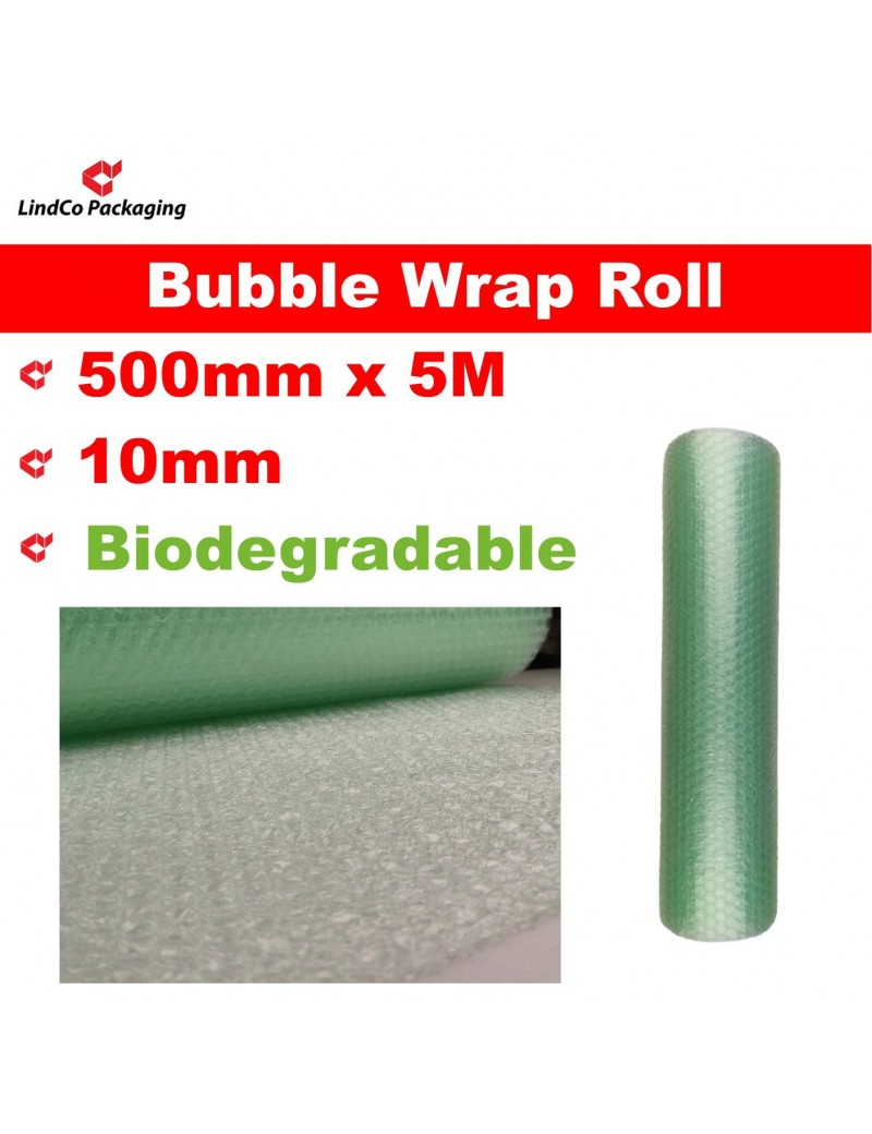 Polycell ECO PURE Series Biodegradable Bubble Wrap Roll. P10 Standard Industrial Roll.