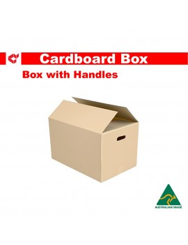 Cardboard Box - Mailing Cardboard Box, Moving Box, Tea Chest Box, Part-A-Robe Box. VISY cardboard series. Box with Handles