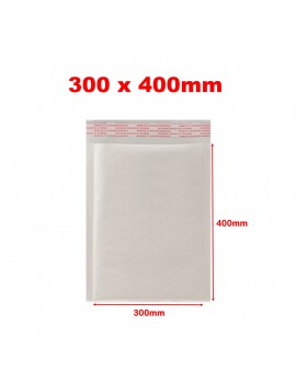 LindCo 300 x 400 06 White Bubble Padded Peel & Seal Kraft mailer Bag