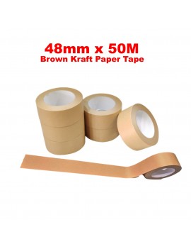 (48mm x 50M) 130u Brown Kraft Paper Packaging Tape