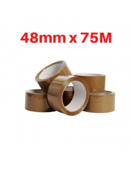 (48mm x 75M) 45u Brown Packing/box sealing Tape roll