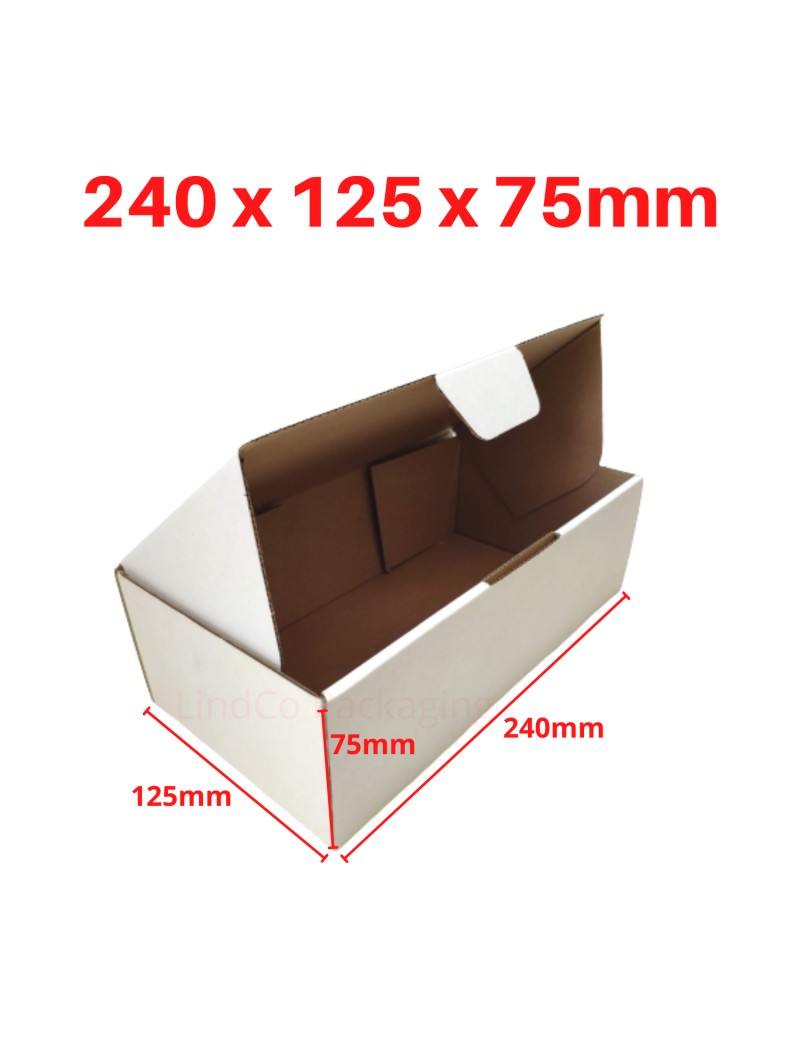 Boxmore B4 light-weight die-cut box cardboard box mailer - premium industrial protective packaging material