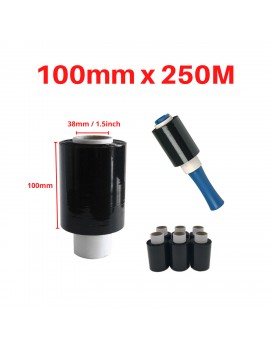 LindCo Black Heavy-duty bundling film mini wrap roll - premium industrial protective packaging material @LindCo Packaging