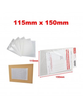 LindCo A6 size Clear invoice document pouch bag - premium industrial courier shipping packaging material @LindCo Packaging
