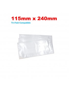 LindCo A4 Tri-Fold Clear invoice document pouch bag - premium industrial courier shipping packaging material @LindCo Packaging