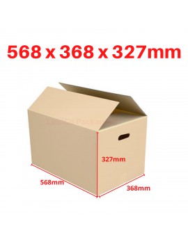 Cardboard Box - Mailing Cardboard Box, Moving Box, Tea Chest Box, Part-A-Robe Box. VISY cardboard series. Box with Handles