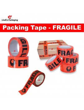 LindCo Premium 45u Fragile packing tape - premium industrial protective packaging material @LindCo Packaging