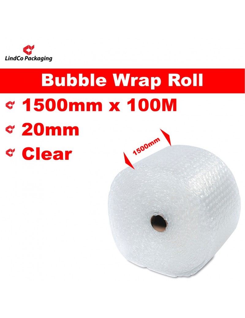 LindCo P20 Clear Bubble Wrap Roll void filling industrial protective packaging material @LindCo Packaging